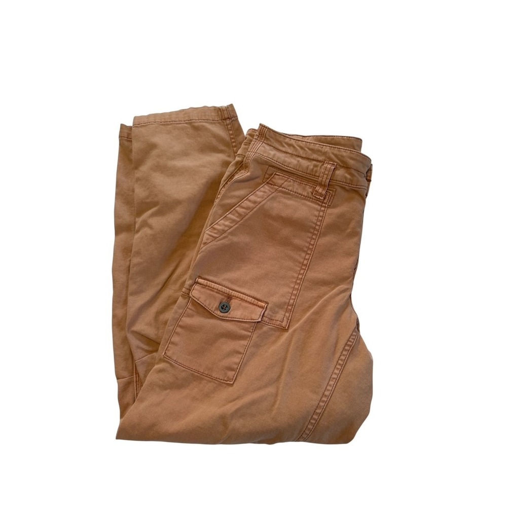 Anthropologie The Wanderer Mid-Rise Pants Utility Cargo Straight PINK TAN 28 - Picture 5 of 5
